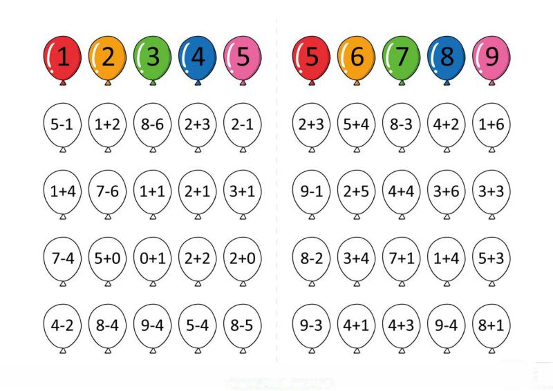 图片[6]-10以内加减法，趣味卡通可打印-淘学学资料库