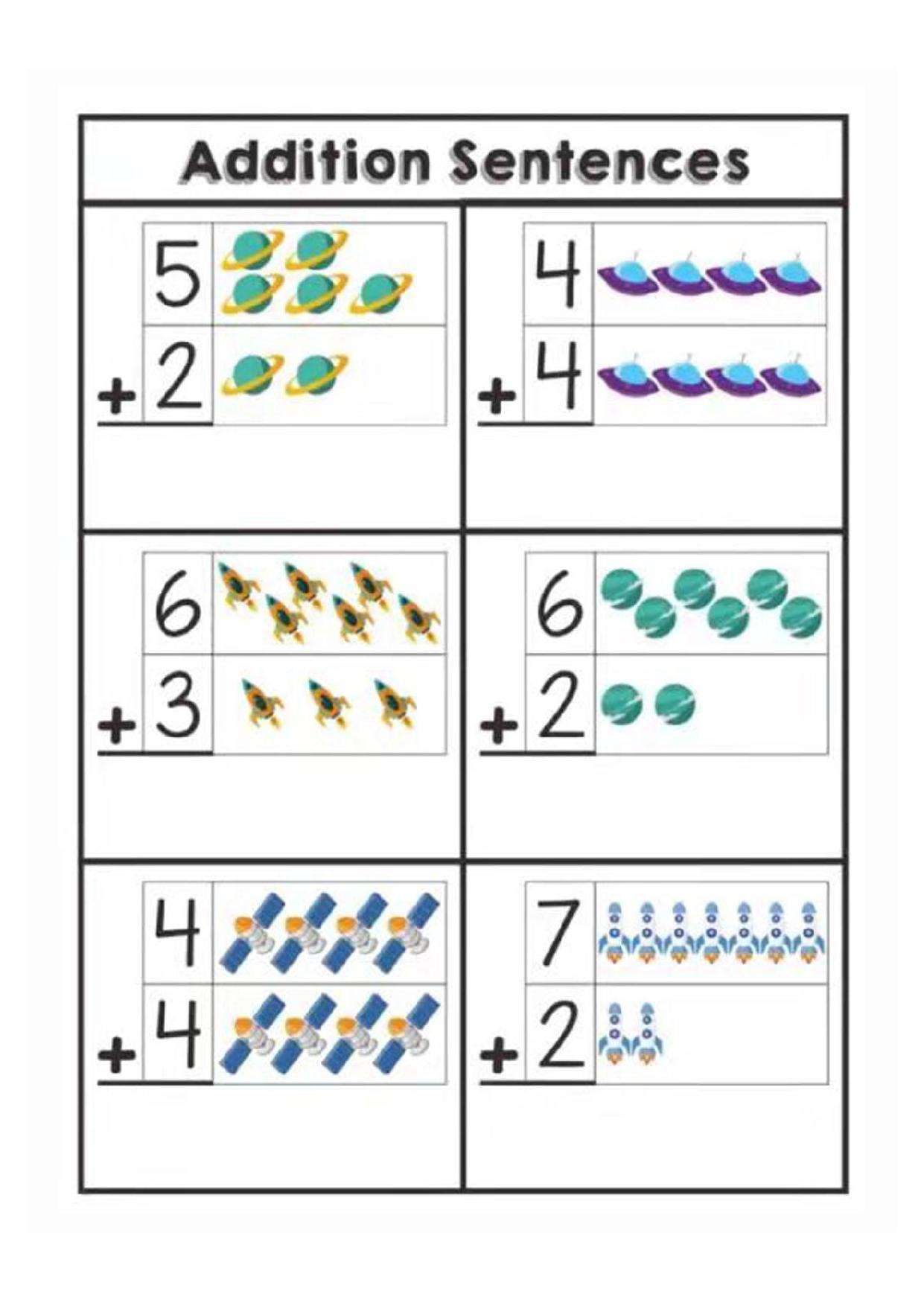 图片[3]-10以内加减练习卡通图画形式的，20页pdf可打印-淘学学资料库