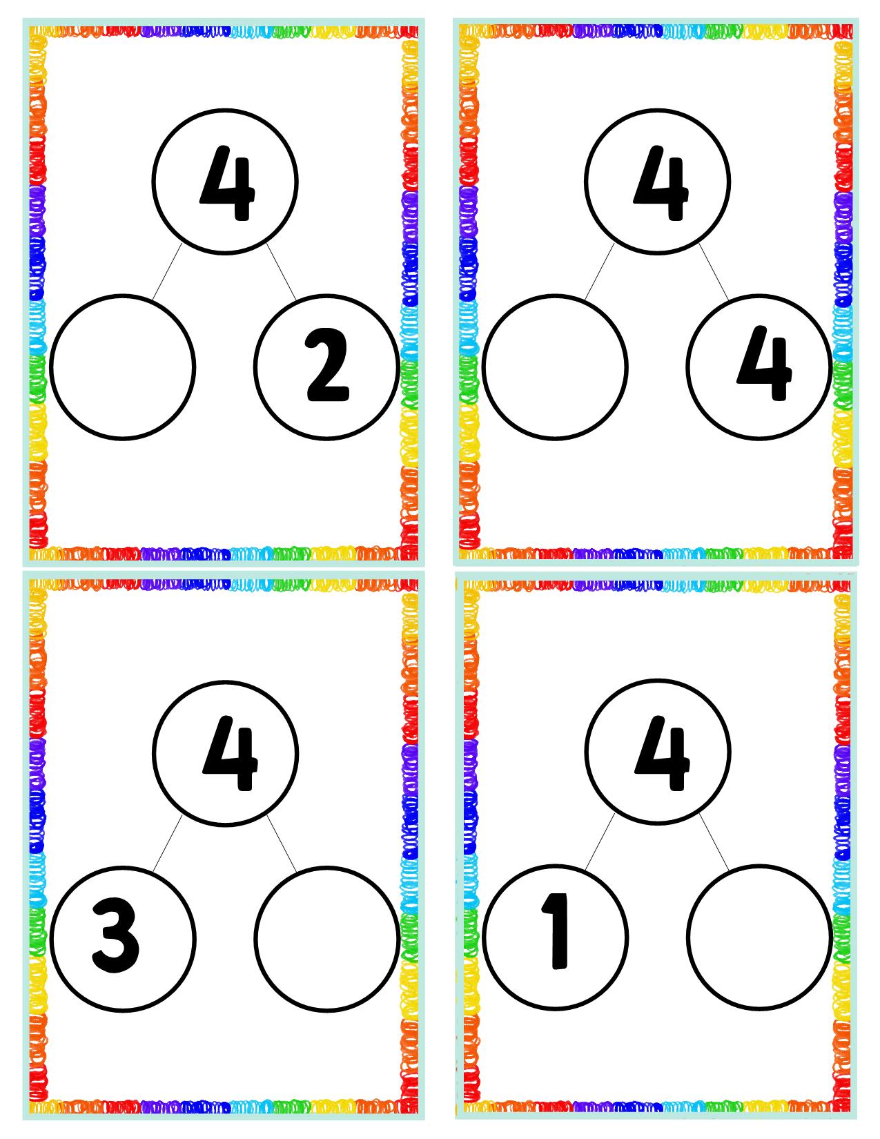 图片[1]-20以内数字分解与组成，58页PDF-淘学学资料库