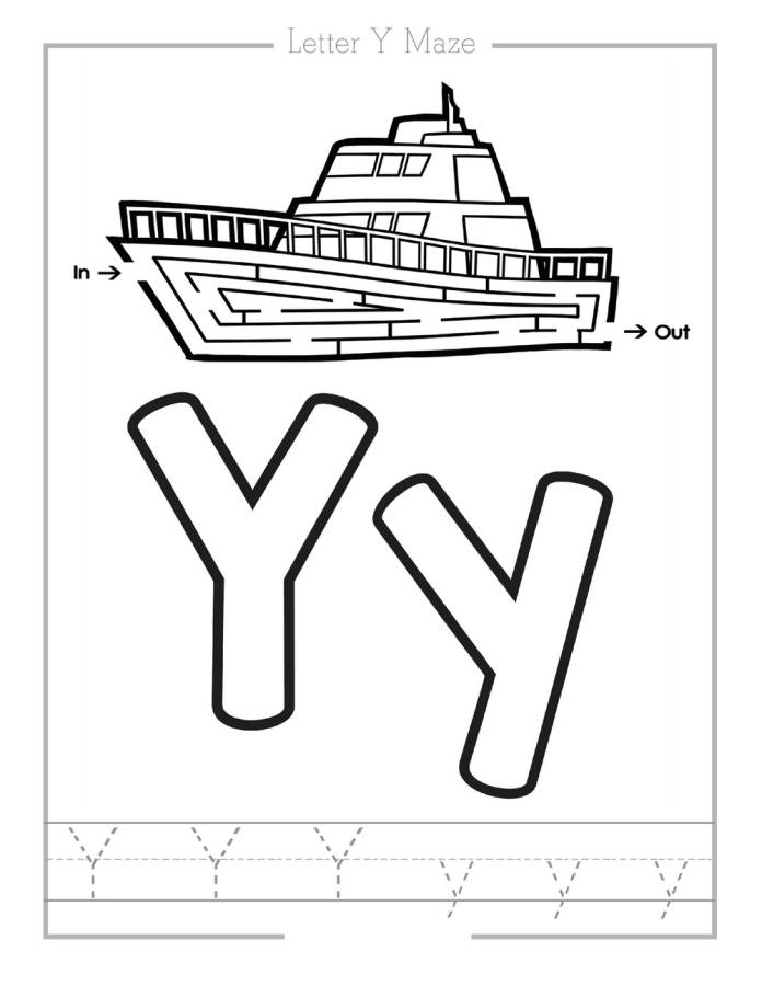 图片[7]-26个英语字母学习迷宫，幼儿迷宫图片电子版PDF打印，百度网盘下载-淘学学资料库