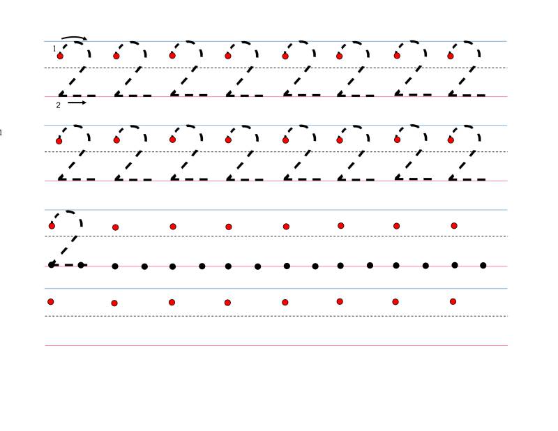 图片[3]-3款数字0-9描红标准版本，幼儿数学启蒙电子版PDF打印，百度网盘下载-淘学学资料库