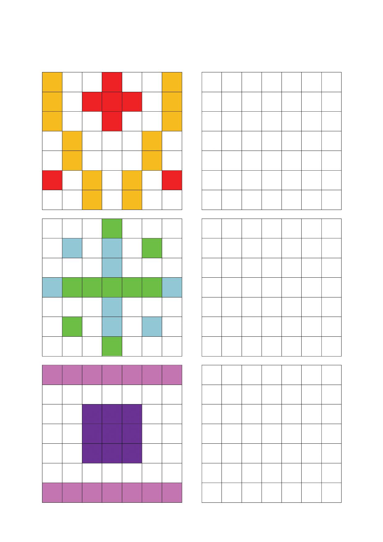 图片[4]-7×7单元格填色，15页PDF-淘学学资料库