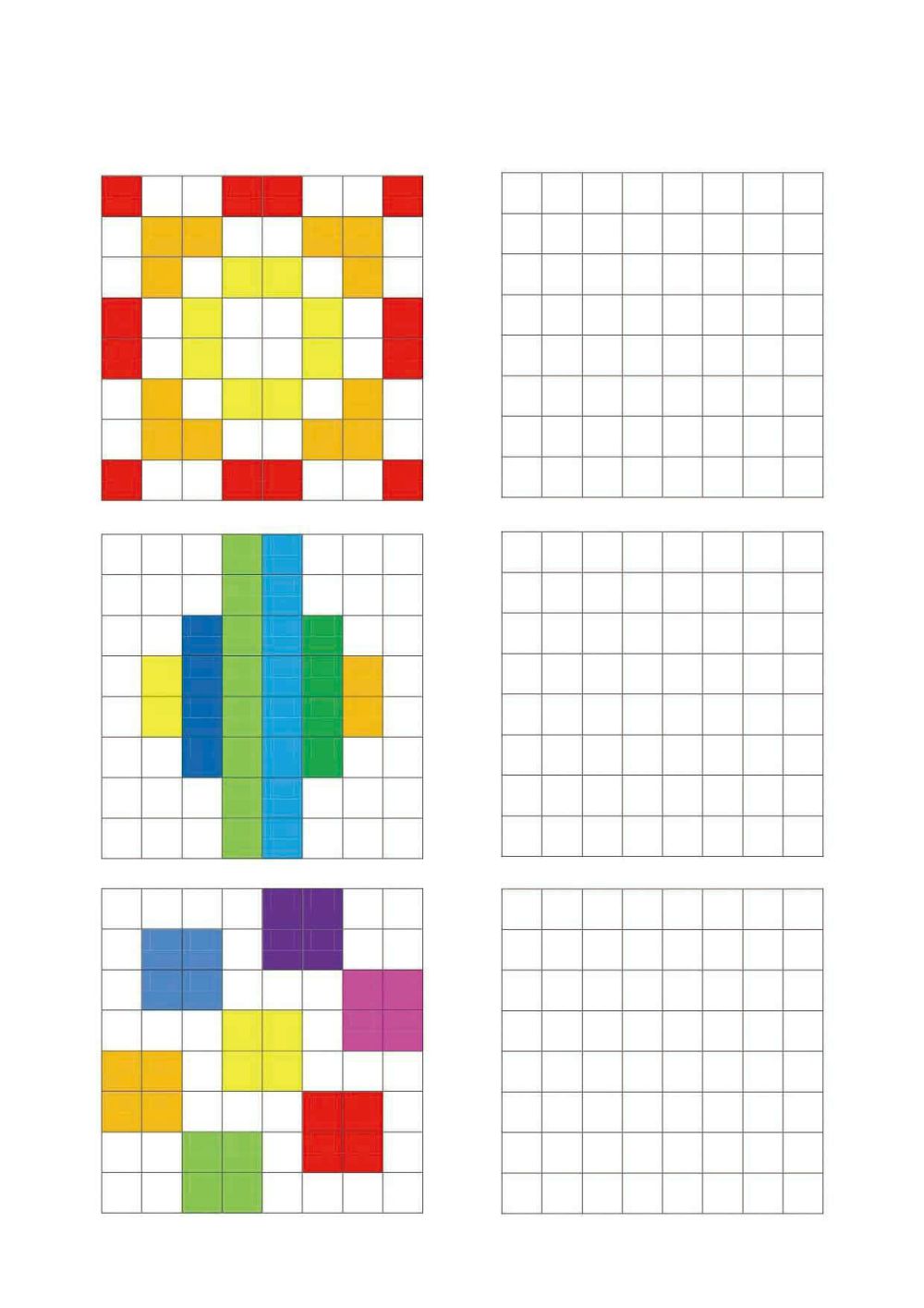 图片[3]-8×8格填色-淘学学资料库