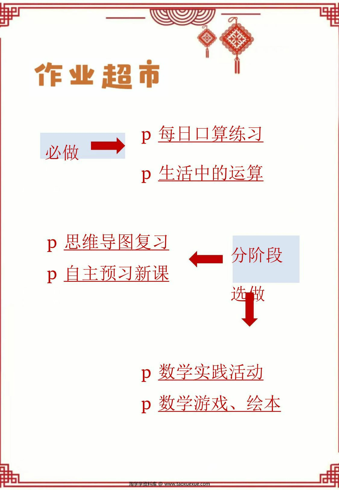 图片[1]-三年级数学寒假作业，17页PDF电子版-淘学学资料库