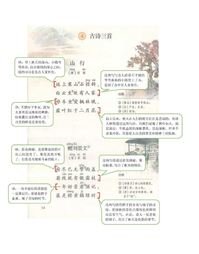 图片[1]-三年级语文上册课堂笔记（扫描件）-淘学学资料库