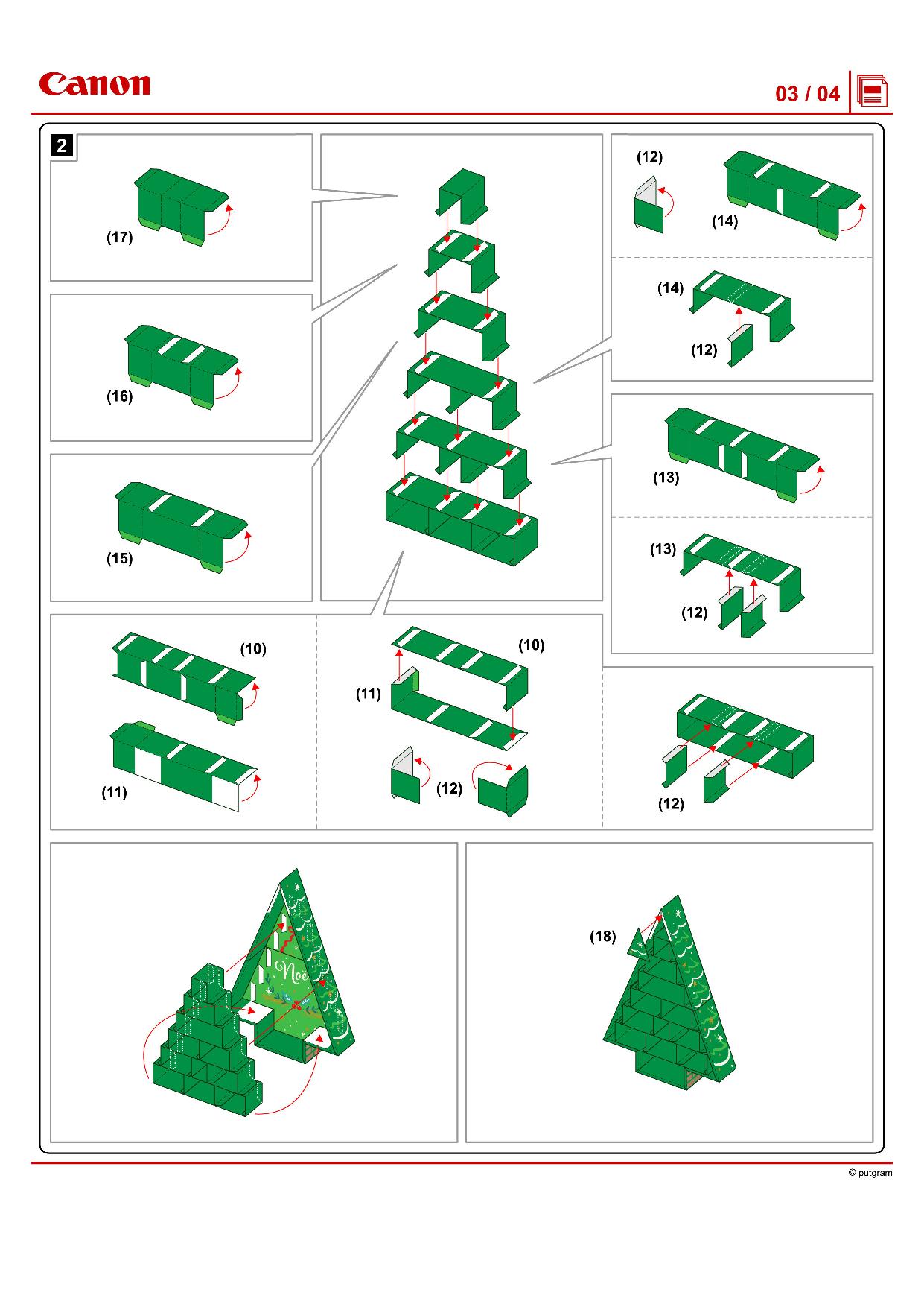 图片[4]-倒计时日历 圣诞节手工，25页PDF-淘学学资料库