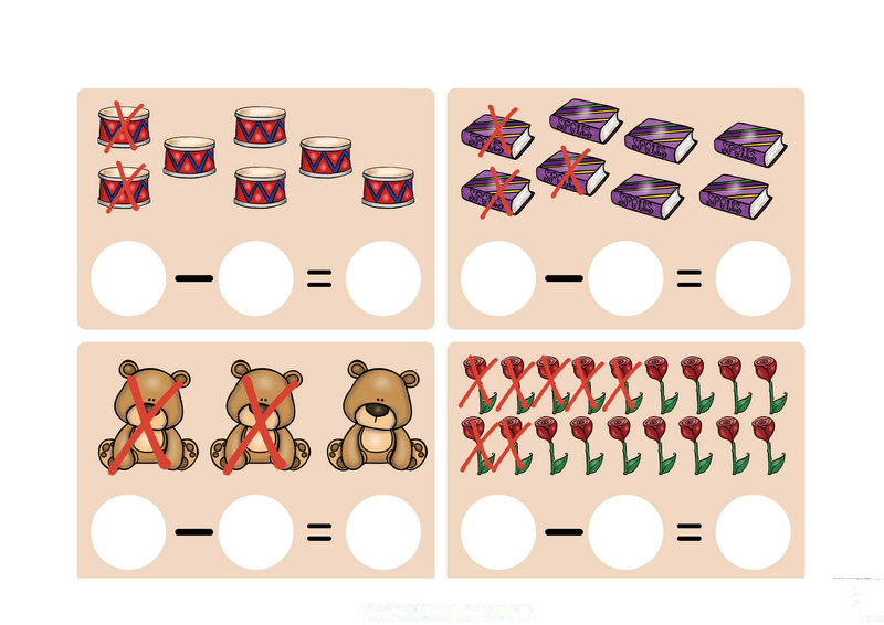图片[1]-减法练习卡-淘学学资料库