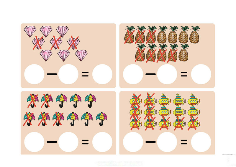图片[2]-减法练习卡-淘学学资料库
