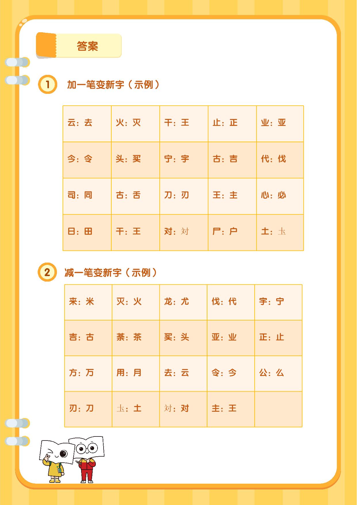 图片[4]-加减笔画变新字，10页PDF可打印-淘学学资料库