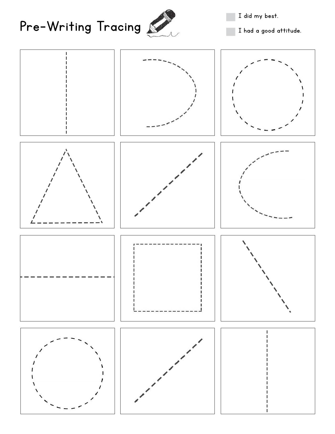 图片[4]-单一线条图形控笔练习，20页PDF-淘学学资料库