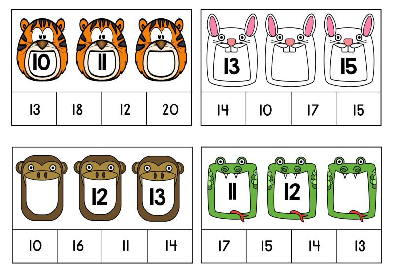 图片[3]-哪个数字不见了，可打印-淘学学资料库