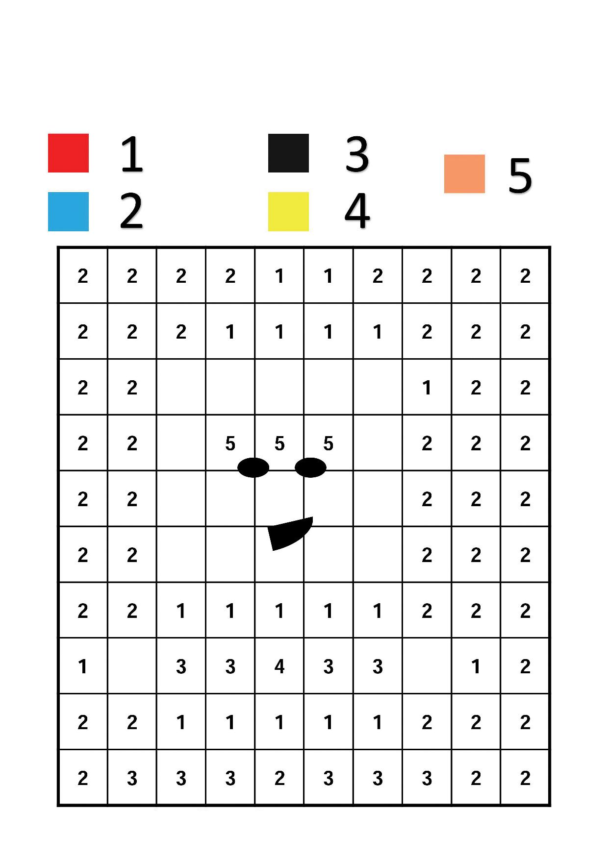 图片[2]-在单元格中填上与字母相对应的颜色，6页PDF-淘学学资料库