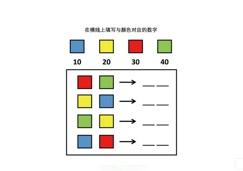 图片[4]-在横线上填写与颜色对应的数字，5页PDF可打印-淘学学资料库