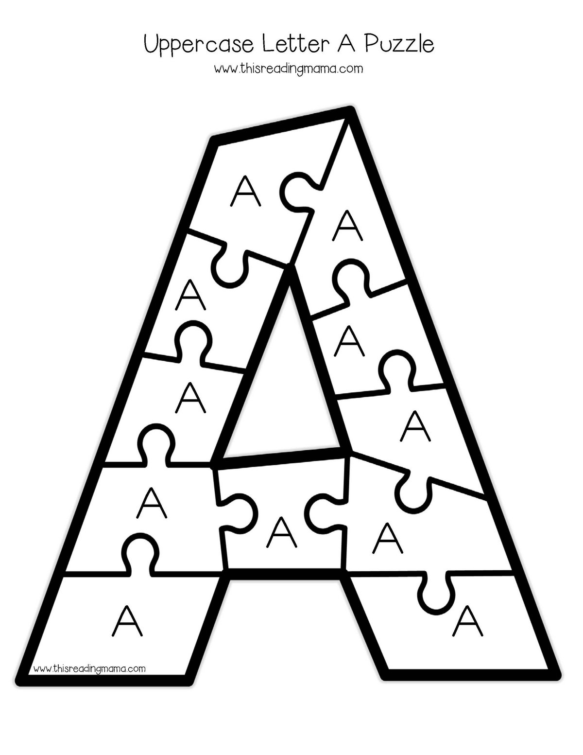 图片[2]-字母拼图（大写）AlphabetPuzzles-uppercase-淘学学资料库