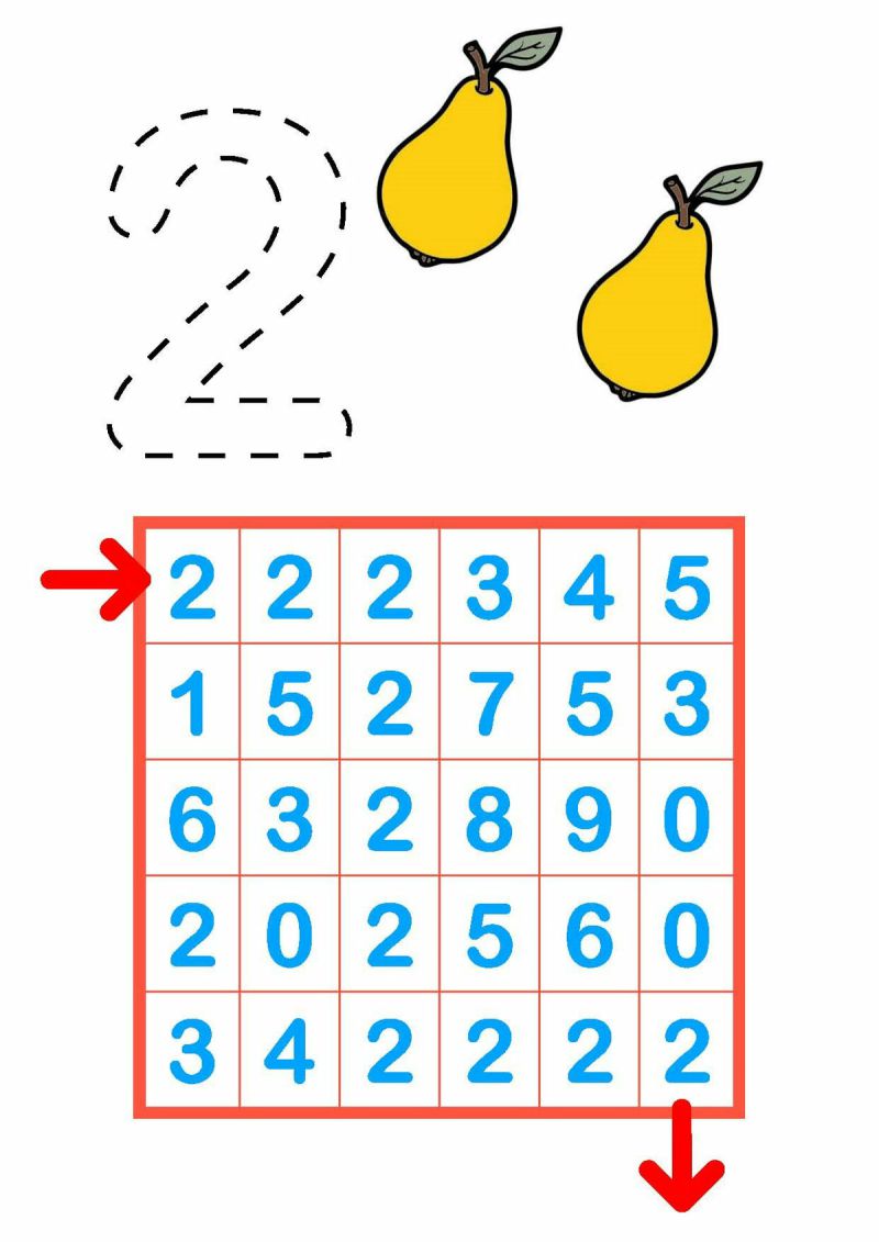 图片[2]-幼儿数字启蒙，1-10数字思维训练，PDF可打印-淘学学资料库