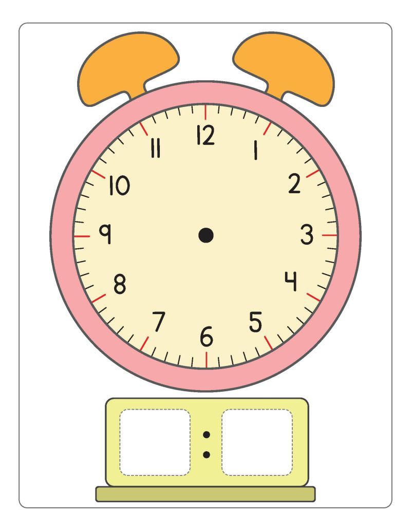 图片[1]-幼小衔接必要知识点——认识时钟，学习时间，素材可打印-淘学学资料库