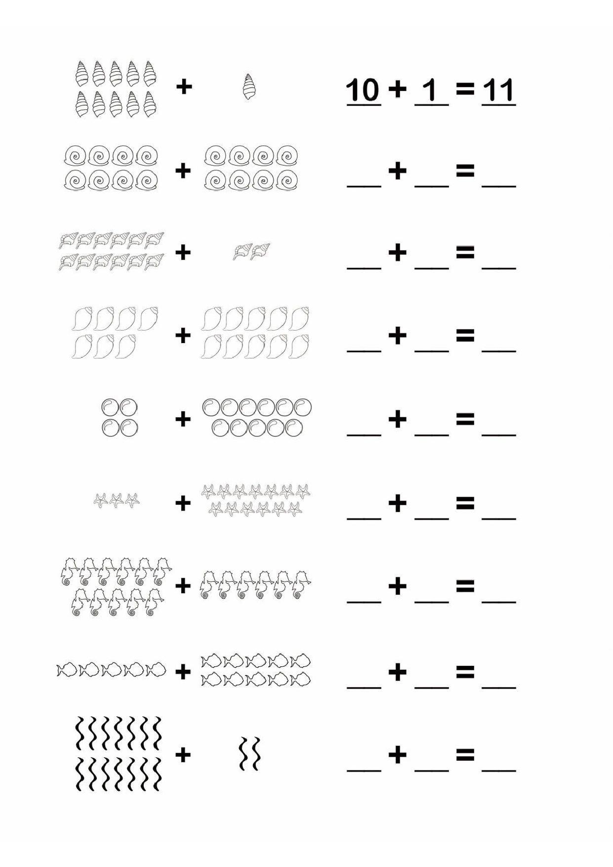 图片[5]-幼小衔接简易数学计算，12页PDF-淘学学资料库