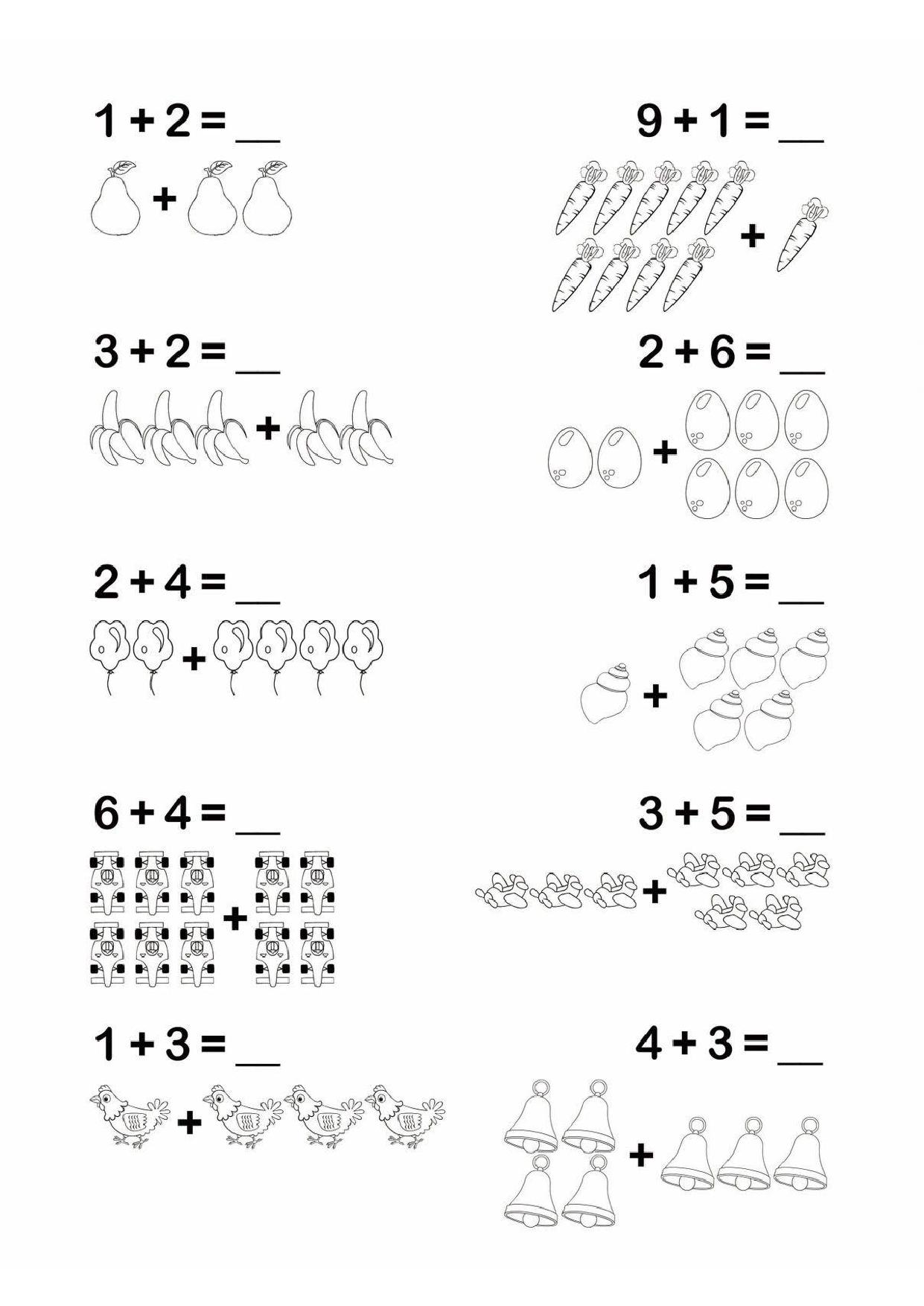 图片[3]-幼小衔接简易数学计算，12页PDF-淘学学资料库