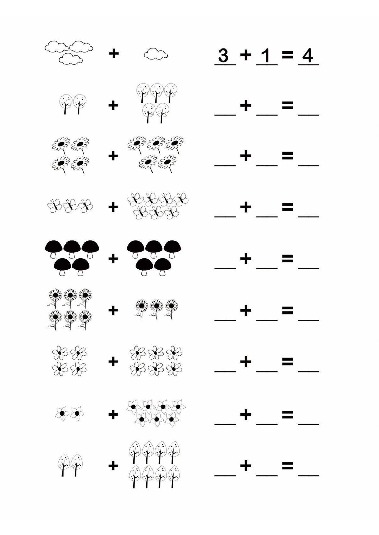 图片[4]-幼小衔接简易数学计算，12页PDF-淘学学资料库