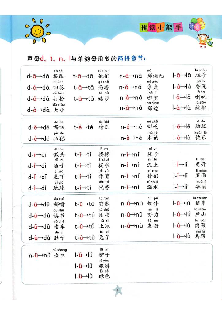 图片[8]-拼读小能手新版，幼小衔接汉语拼音拼读素材-淘学学资料库