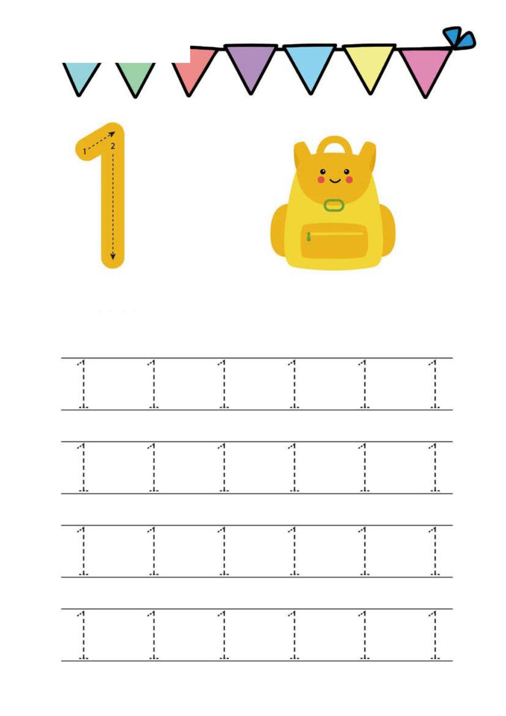 图片[1]-数字1-10书写练习_3-淘学学资料库