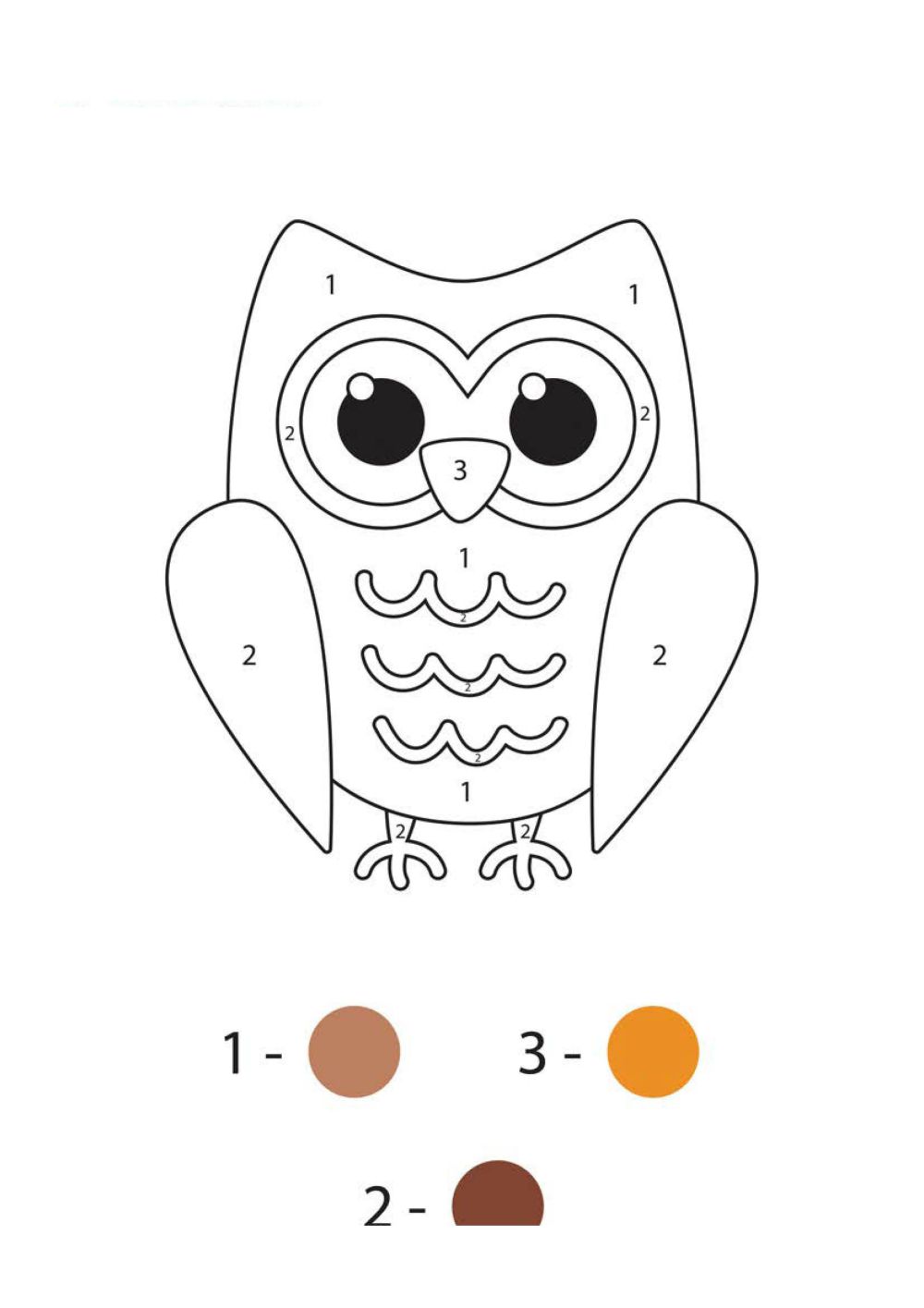 图片[1]-数字1-3填色-淘学学资料库