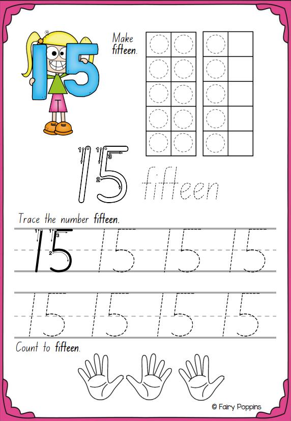 图片[5]-数字描红0-30书写，幼儿卡通电子版PDF可打印-淘学学资料库