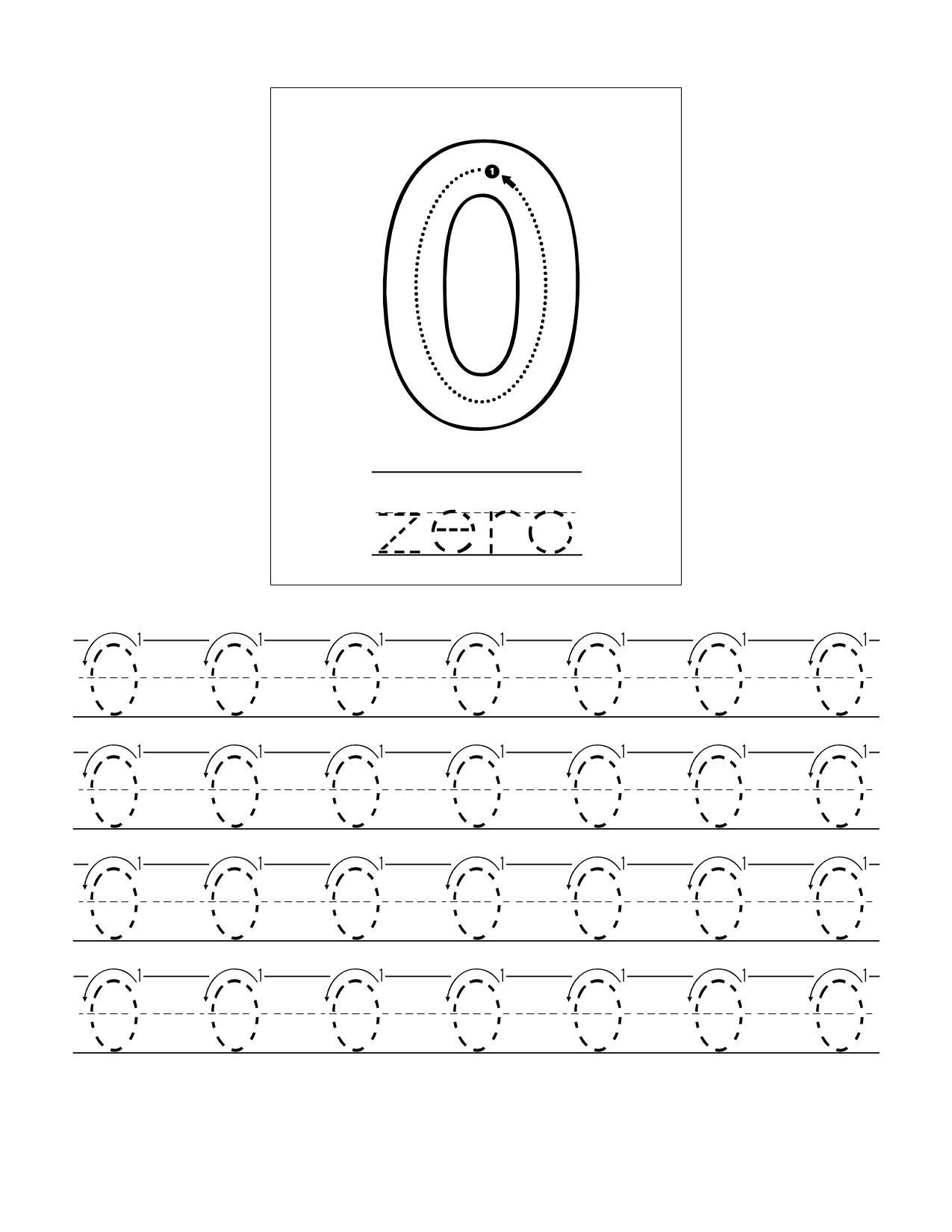 图片[1]-数字描红练习，23页PDF-淘学学资料库