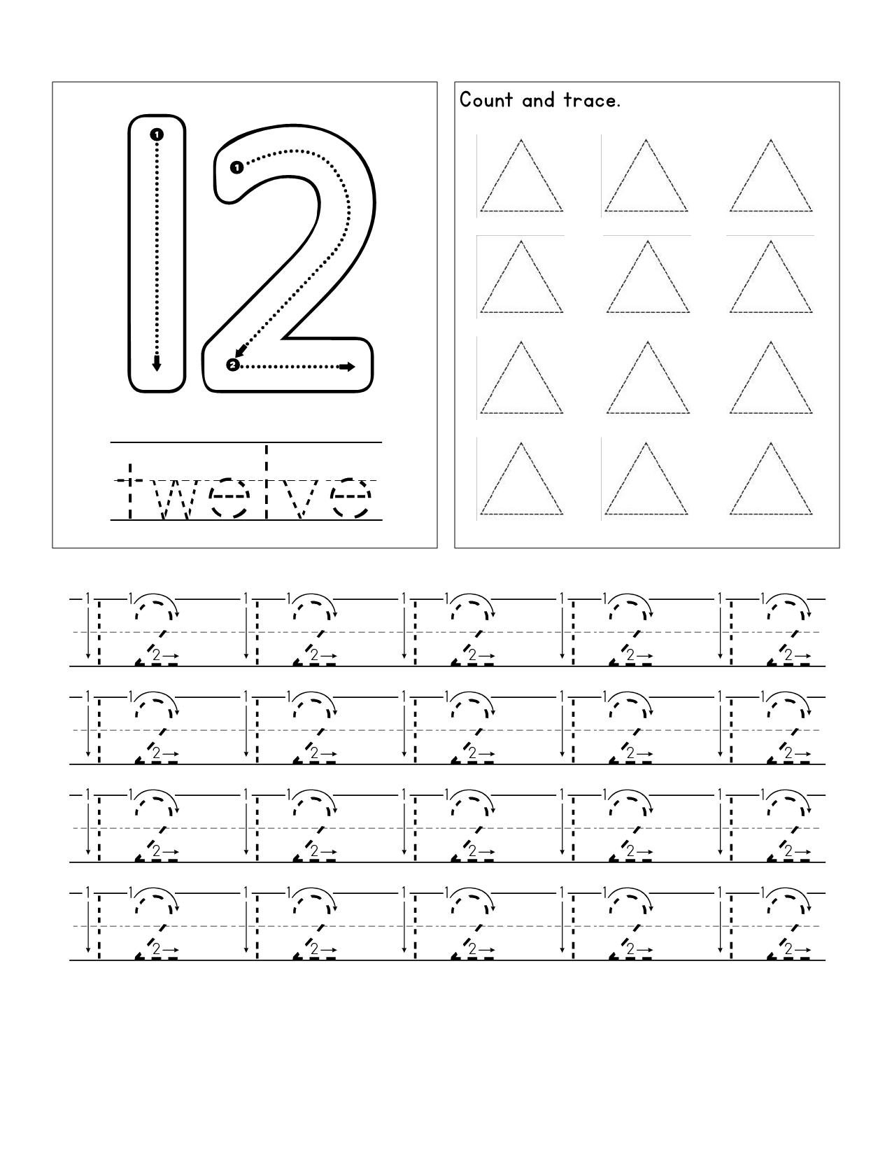 图片[4]-数字描红练习，23页PDF-淘学学资料库