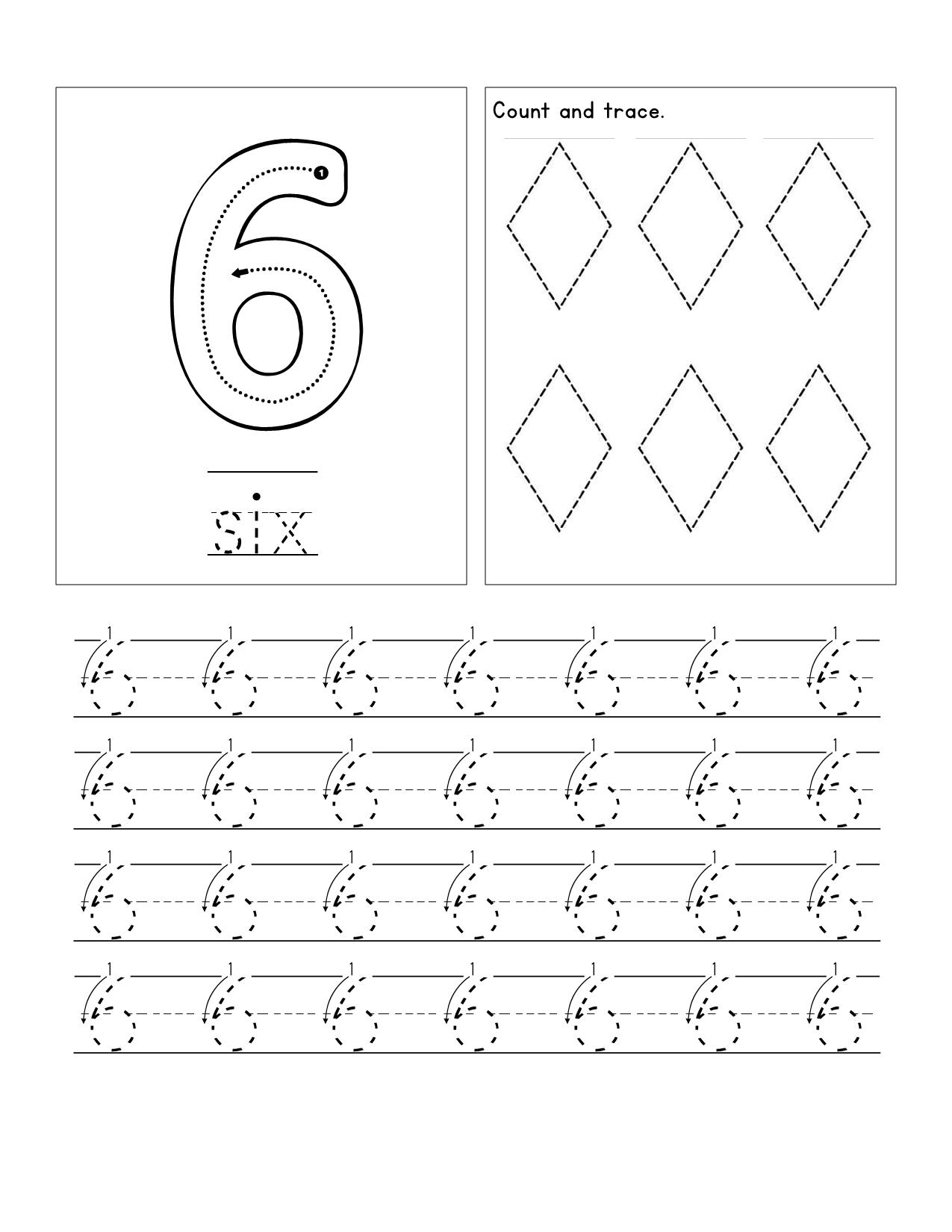 图片[3]-数字描红练习，23页PDF-淘学学资料库