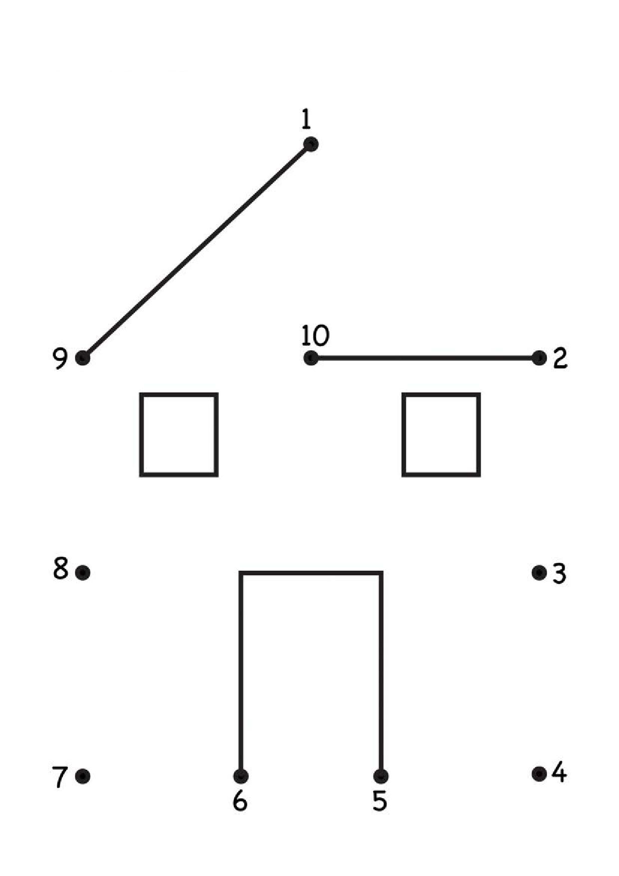 图片[2]-数字连线1-10，15页PDF-淘学学资料库