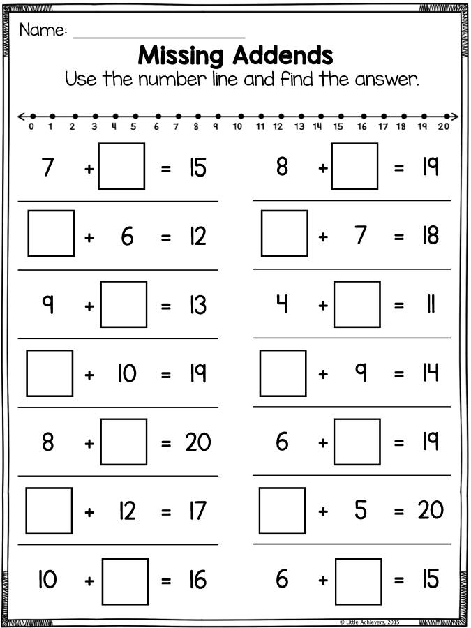 图片[7]-数轴计算，20以内的数字加减法，幼儿数学启蒙电子版PDF打印，百度网盘下载-淘学学资料库