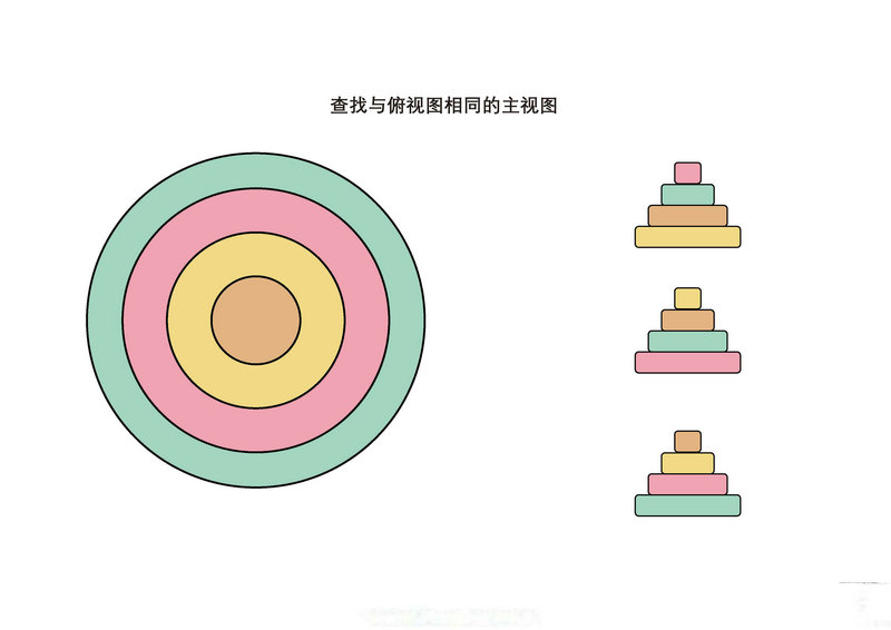 图片[4]-查找与俯视图相同的主视图-淘学学资料库