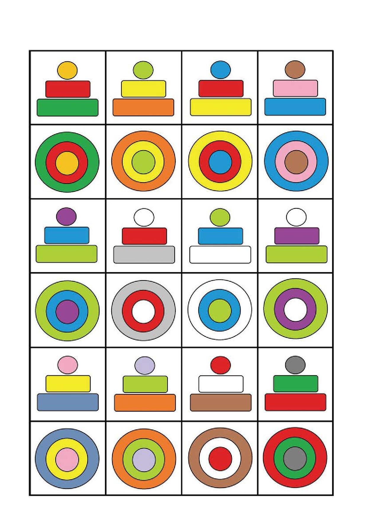 图片[1]-查找同一积木的正视图和俯视图，2页PDF-淘学学资料库