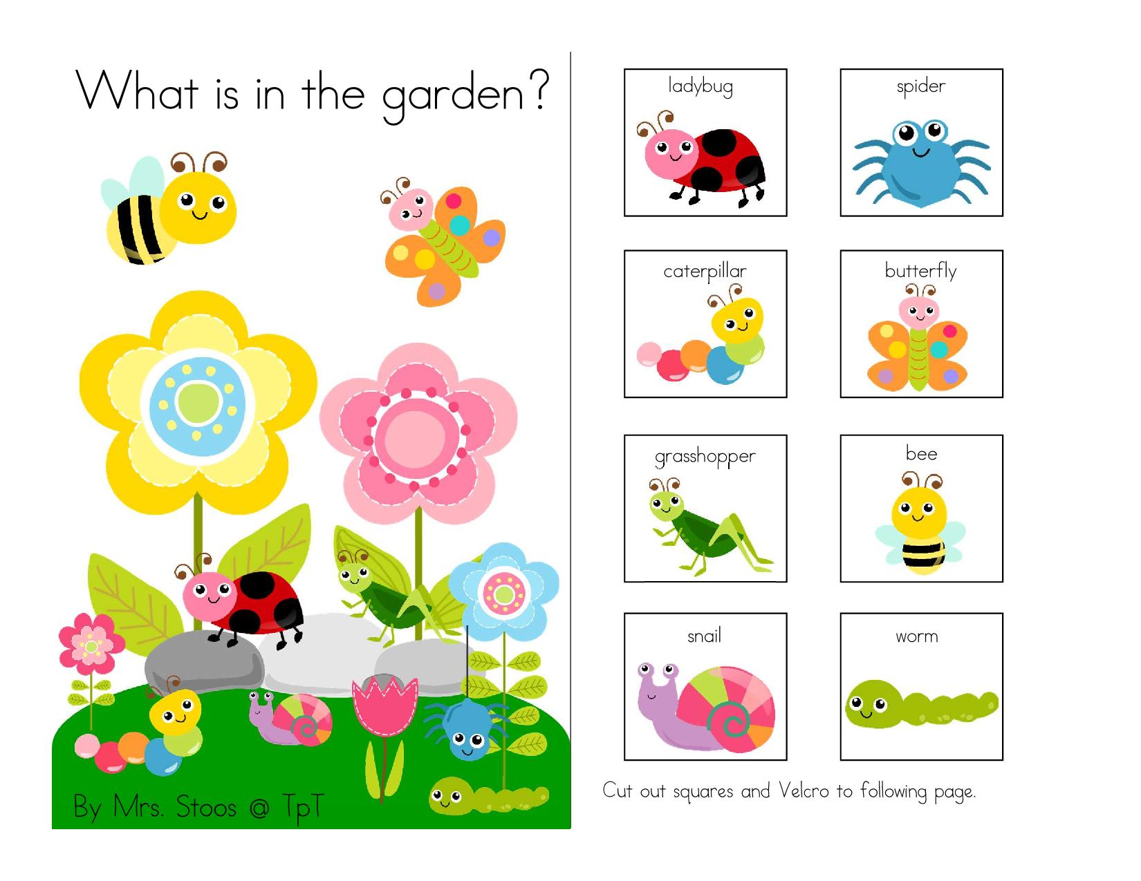 图片[1]-花园里有什么？What’s in the garden？ interactive book互动翻翻书，14页PDF-淘学学资料库