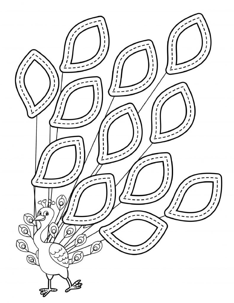 图片[4]-虚线线条控笔练习，15页PDF-淘学学资料库